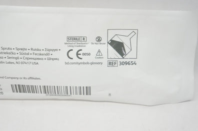 BD 309654 Slip Tip Syringe 50ml